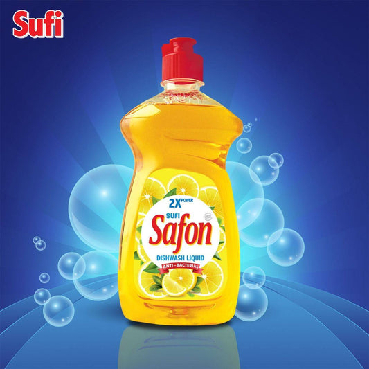 Safon Dishwash Lemon Liquid Bottle 475ml