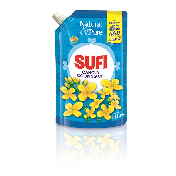 Sufi Canola Cooking Oil (Standing Pouch) 1L